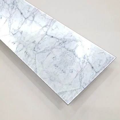 Алюминий рулонной окраски для фасада 1,5х1500х4000 покрытие PlastCover цвет 1399 Мрамор Неро AluHype