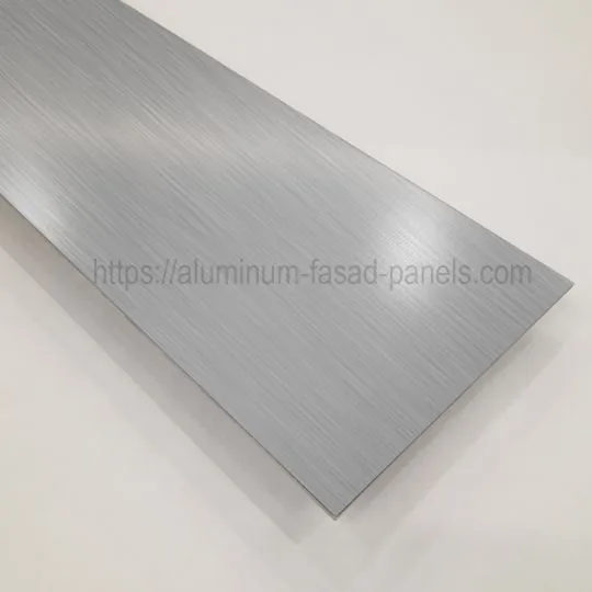 Алюминий Brushed aluminum для фасада